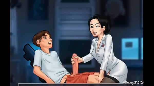 Summertime Saga Sex Scene – Japanese Scientist wants me to cum – cum drinking.